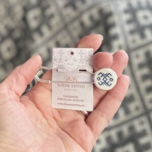 Haaknõel sini-valge KIRIVÖÖ