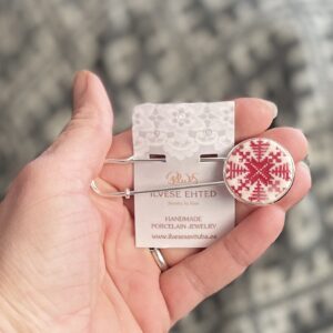 Haaknõel puna-valge MULGI TIKAND