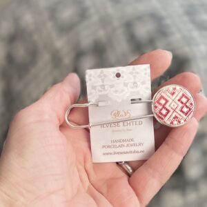 Haaknõel puna-valge VÕRU kirivöö