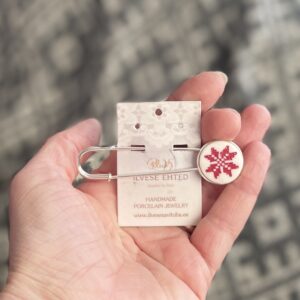 Haaknõel puna-valge MUHU kaheksakand